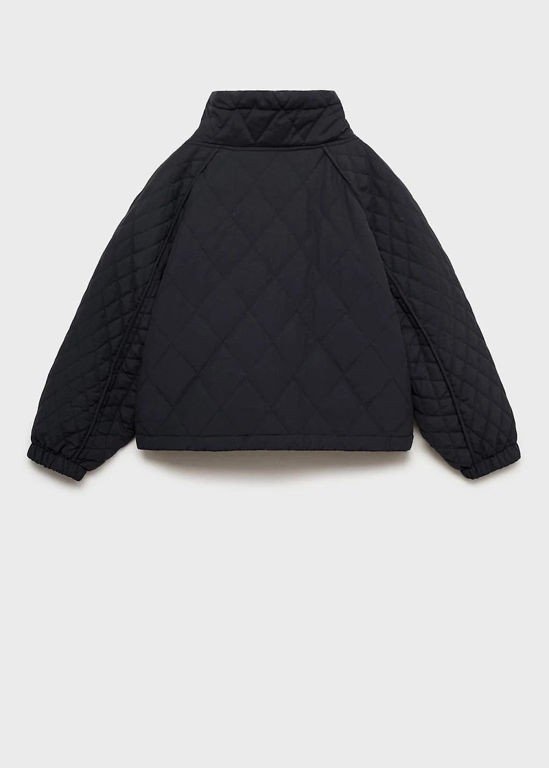 Oversize quilted down anorak