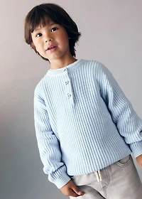 Knitted cotton sweater
