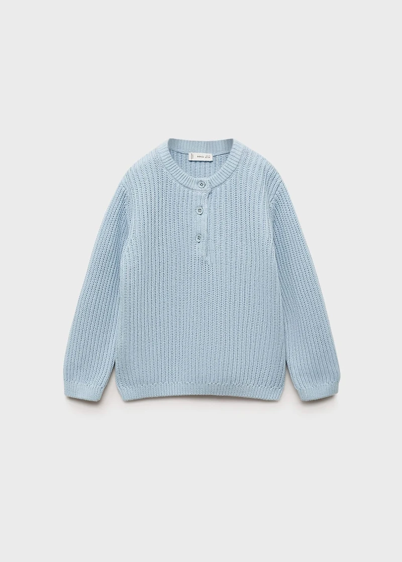 Knitted cotton sweater