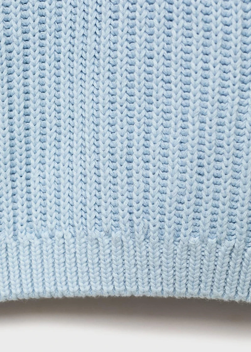 Knitted cotton sweater