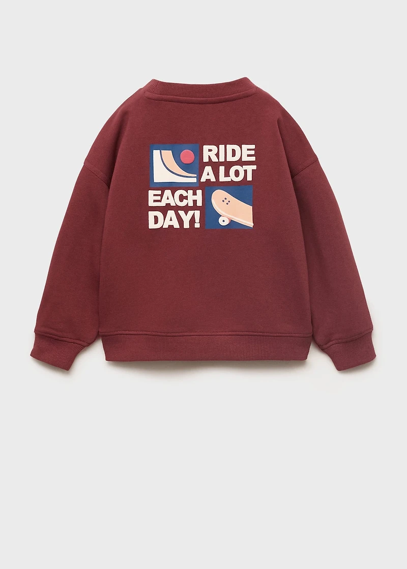 Message printed sweatshirt