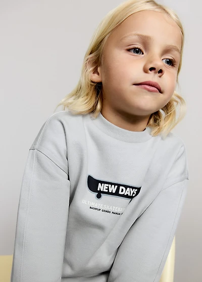 Path print sweatshirt