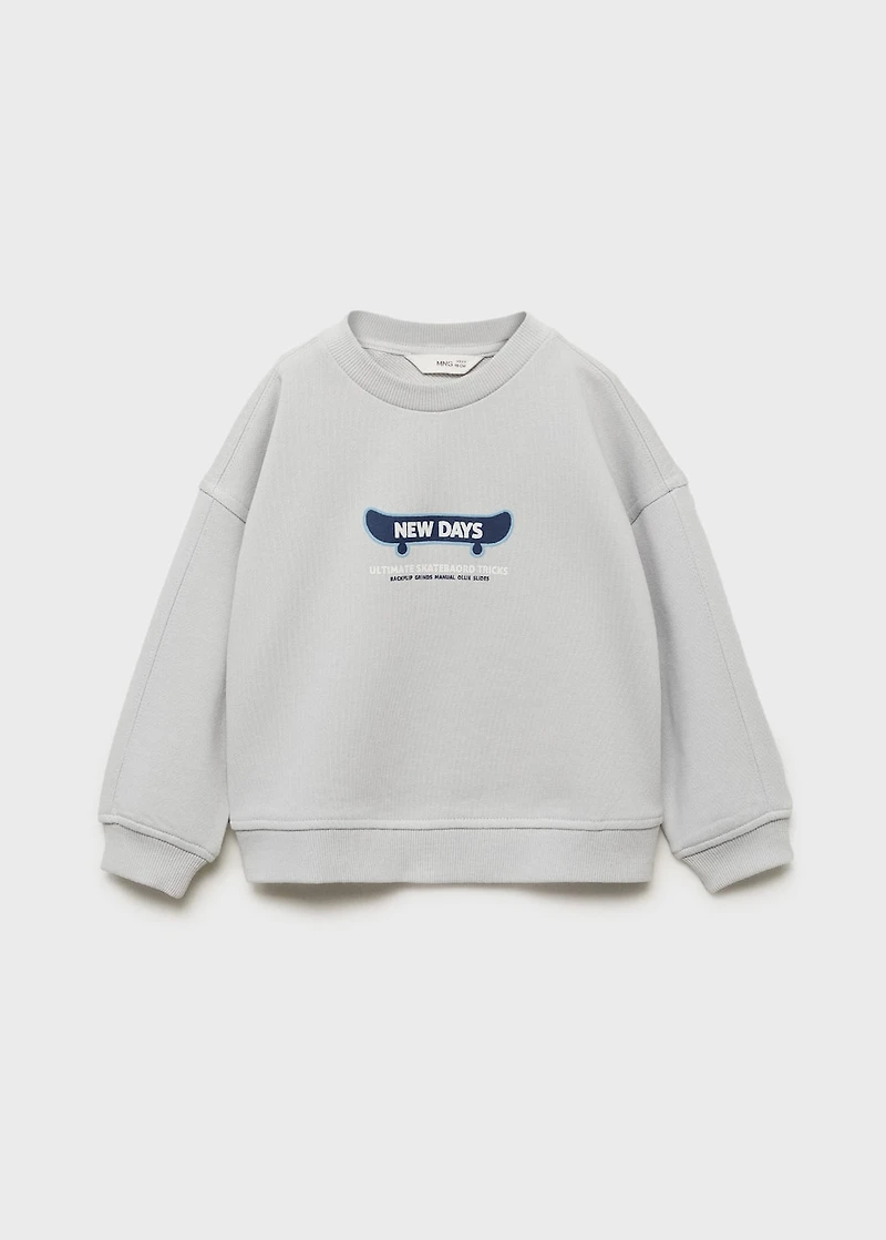 Path print sweatshirt