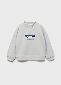 Path print sweatshirt