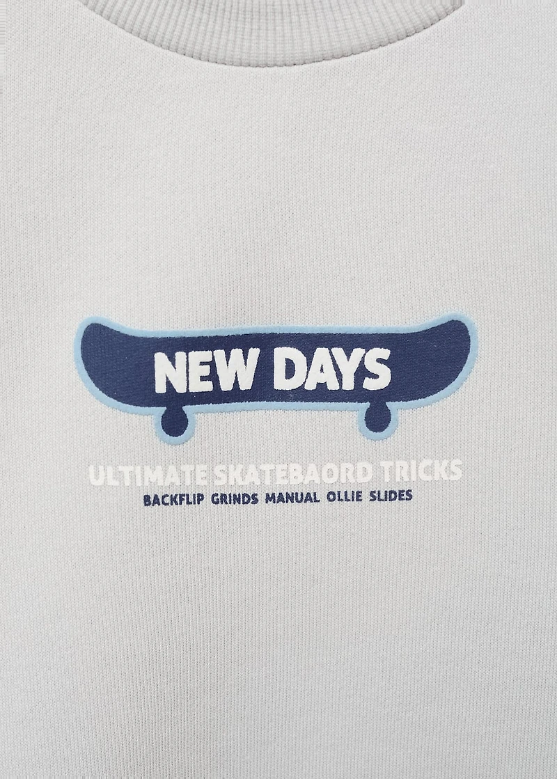 Path print sweatshirt