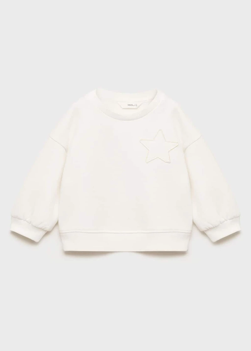 Sweatshirt with embroidered star