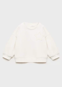 Sweatshirt with embroidered star