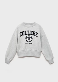 Monochrome college sweatshirt