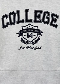 Monochrome college sweatshirt