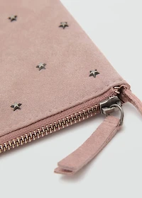 Stud leather bag