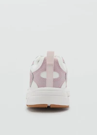 Combined sneakers with laces