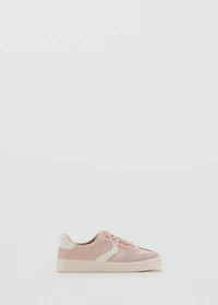 Combined sneakers with laces