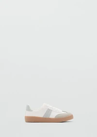Leather mixed sneakers