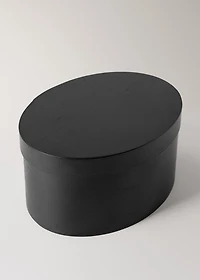Medium oval wooden box