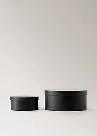 Medium oval wooden box
