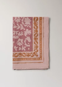 Printed canvas tablecloth for 2 to 4 diners