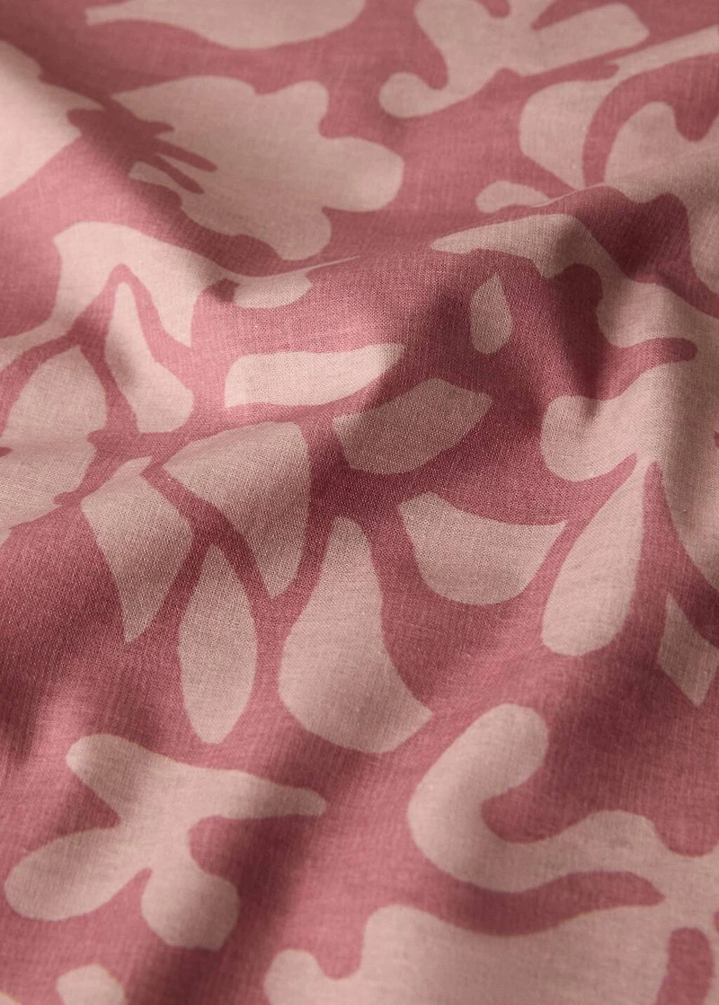 Printed canvas tablecloth for 2 to 4 diners