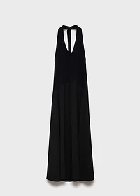 Halter-neck combo dress