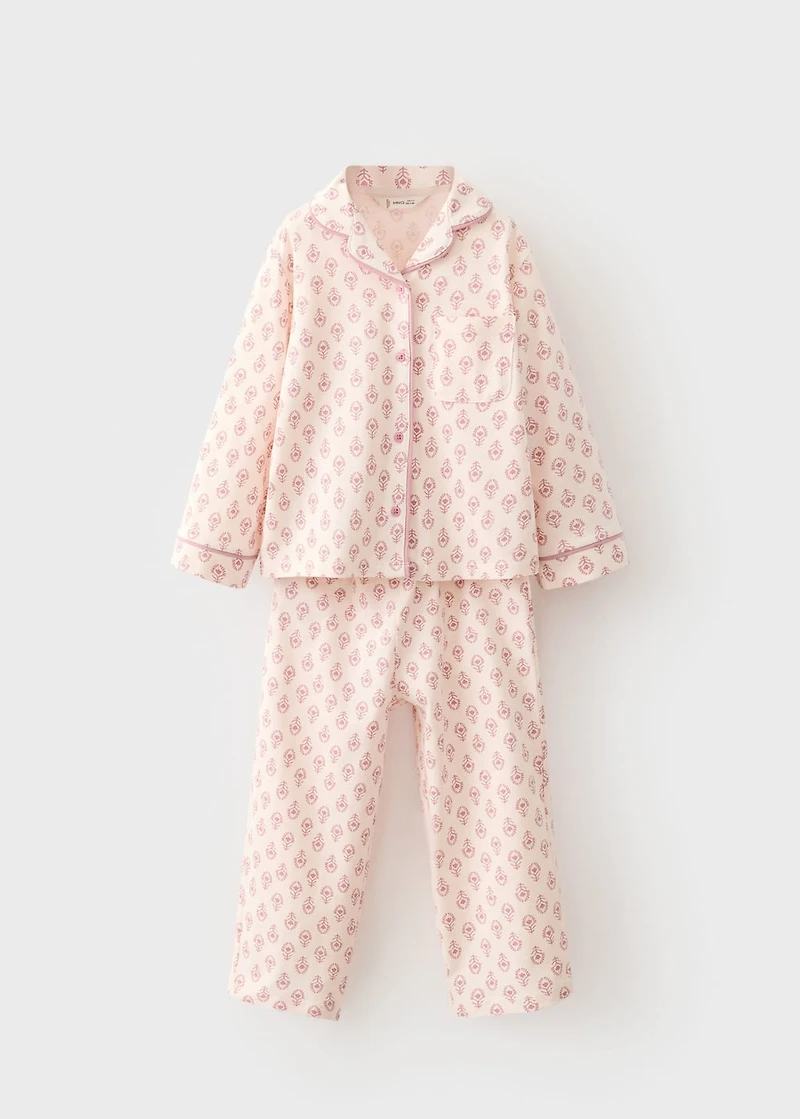 Printed long pyjamas
