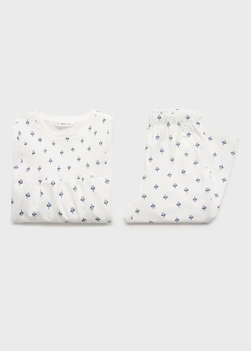 Printed cotton pyjamas