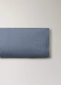Reversible percale cotton striped pillowcase 45x110 cm