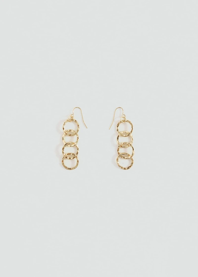 Intertwined hoop earrings