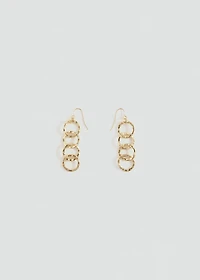 Intertwined hoop earrings