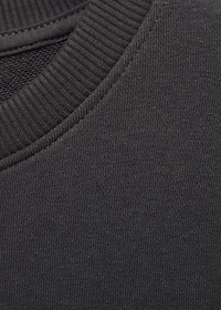 Embroidered message sweatshirt