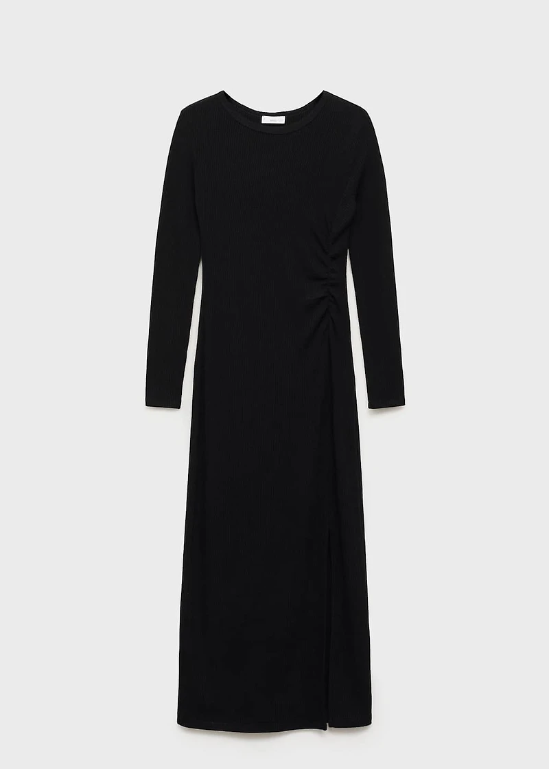 Long dress with side slit