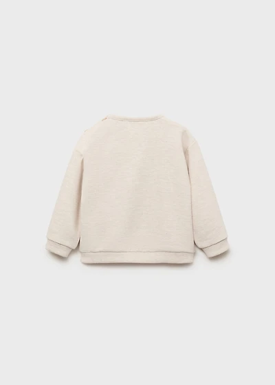 Sweatshirt with embroidered lion