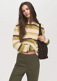 Straight-fit pants with elastic waist