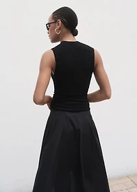 Textured crepe top