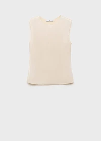Pleated knitted top