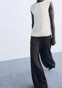 Pleated knitted top
