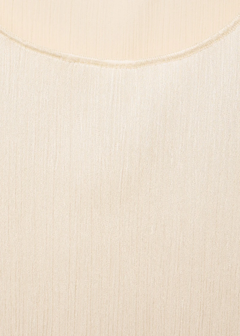 Pleated knitted top