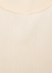 Pleated knitted top