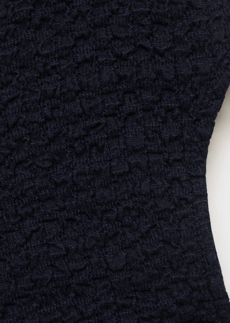 Textured cotton top