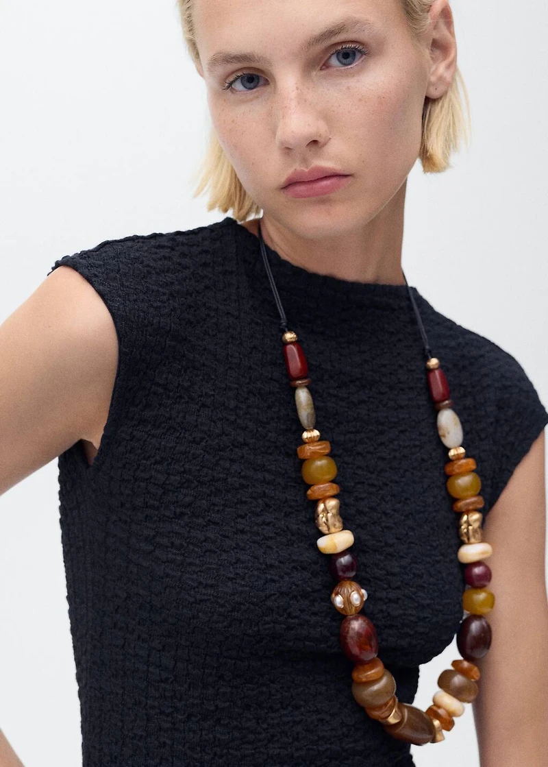 Textured cotton top