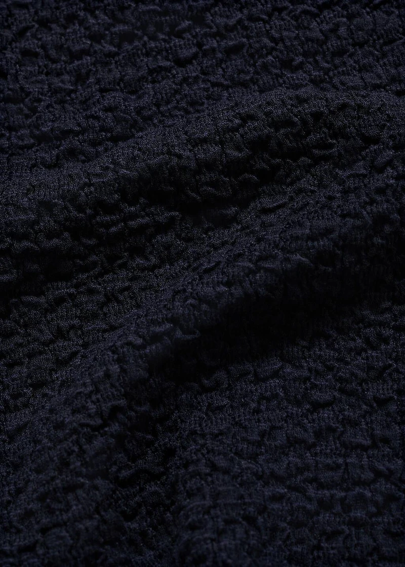 Textured cotton top