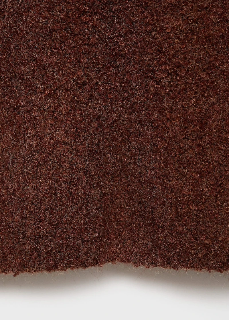 Bouclé turtleneck sweater