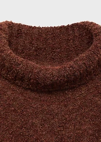 Bouclé turtleneck sweater
