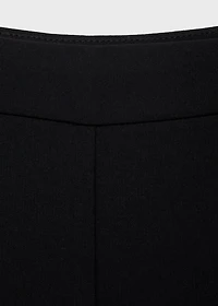 Straight mid-rise suit pants