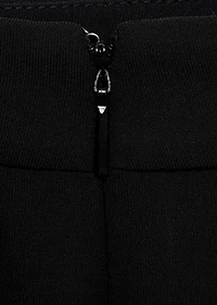 Straight mid-rise suit pants