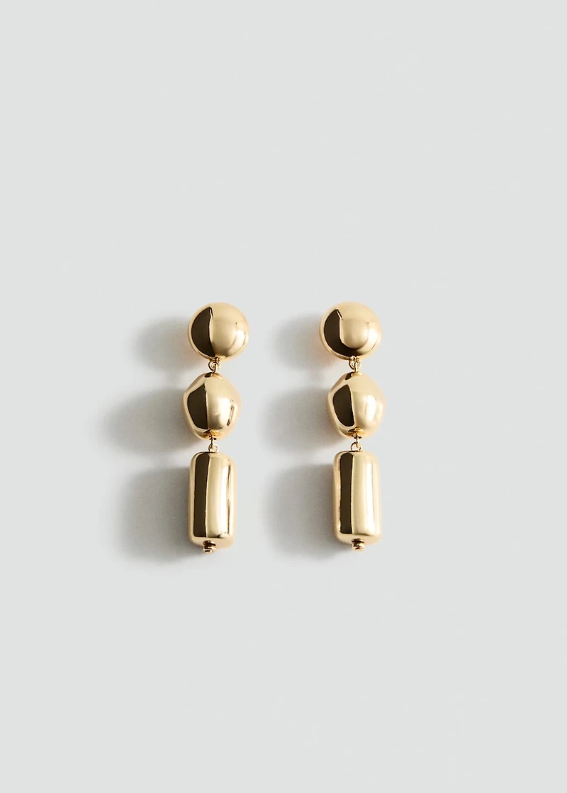 Metal pendants earrings