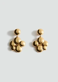 Round hanging earrings