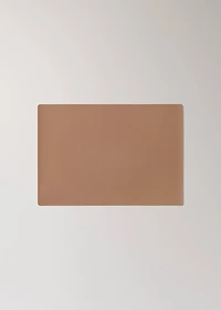 Rectangular faux leather placemat