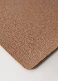 Rectangular faux leather placemat