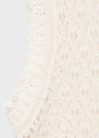 Openwork knit top