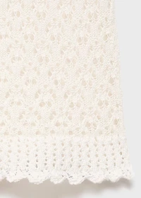 Openwork knit top