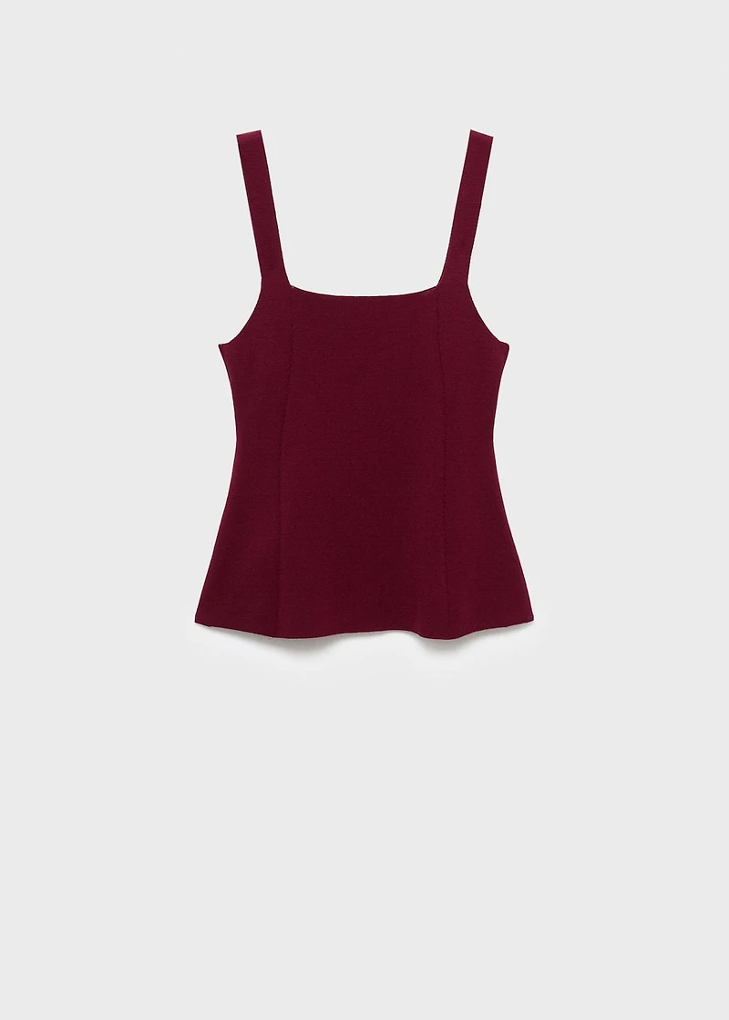 A-line knitted top